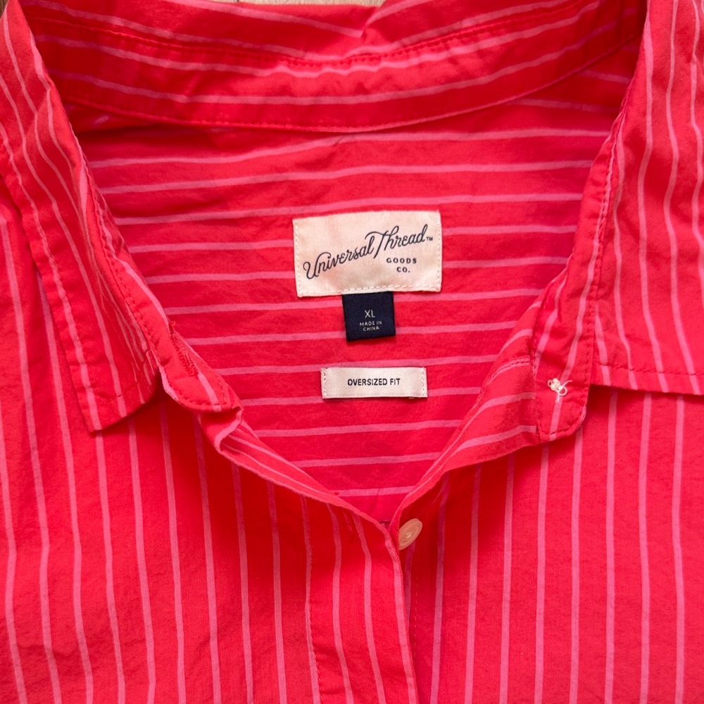 Universal Thread | Oversized Striped Button-Down … - image 2